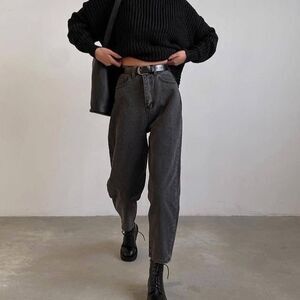 Jordache Women's Black and Grey Trousers